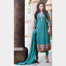 Asbah’s Shalwar Kamiz and Dupatta, Georgette with all over Body  Embroidered